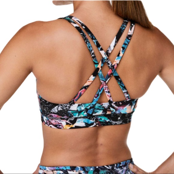 Lululemon Energy Bra Size 6 Color Crush Multi - Picture 2 of 10